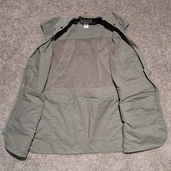 Domke PhoTogs Vest Men's Size Large Photo Clear Cargo Safari Mesh Khaki-Green - Picture 7 of 10